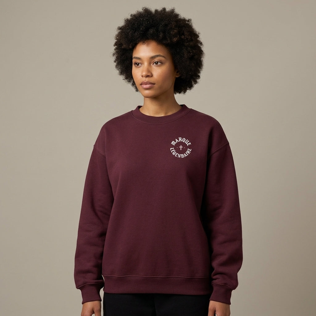 Marque Légendaire Cross Heavyweight Fleece Crewneck Sweatshirt | 380GSM