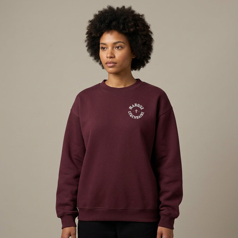 Marque Légendaire Cross Heavyweight Fleece Crewneck Sweatshirt | 380GSM