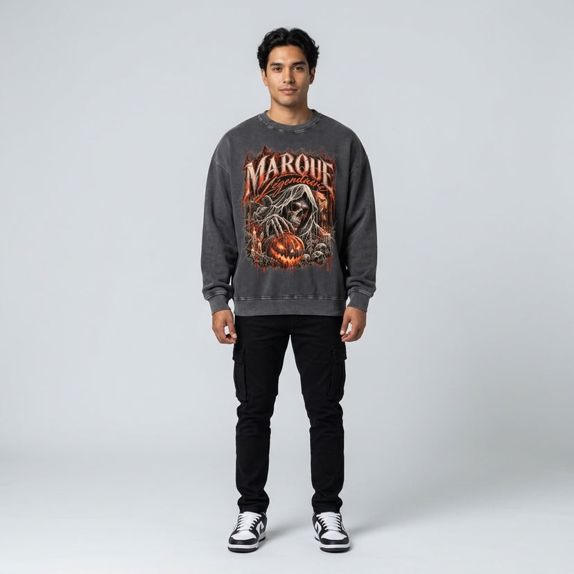 Marque Légendaire Spooky Mansion Oversized Sweatshirt - view 4
