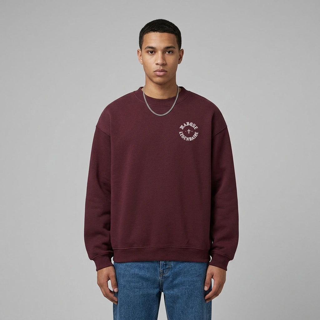Marque Légendaire Cross Heavyweight Fleece Crewneck Sweatshirt | 380GSM