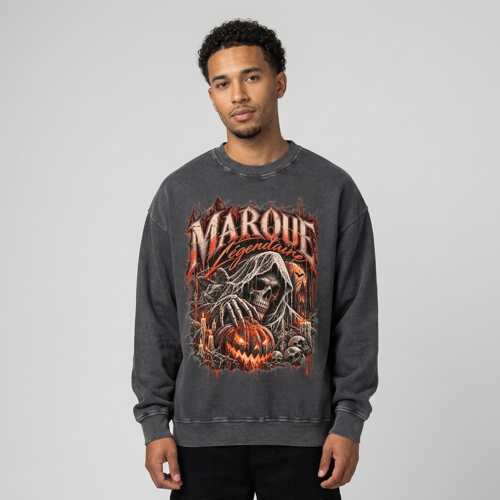 Marque Légendaire Spooky Mansion Oversized Sweatshirt - view 3