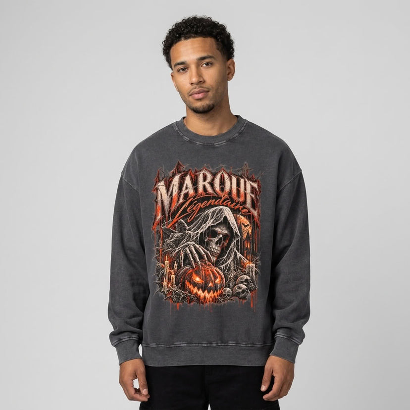 Marque Légendaire Spooky Mansion Oversized Sweatshirt - view 3