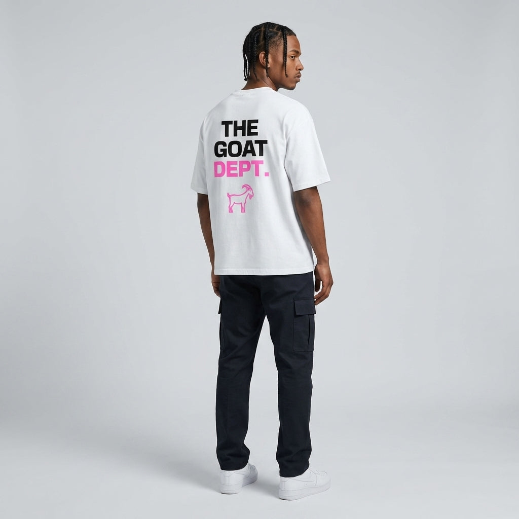 The Goat Dept. Pink Boxy T-Shirt - Legendary Branding