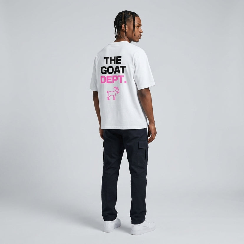The Goat Dept. Pink Boxy T-Shirt - Legendary Branding