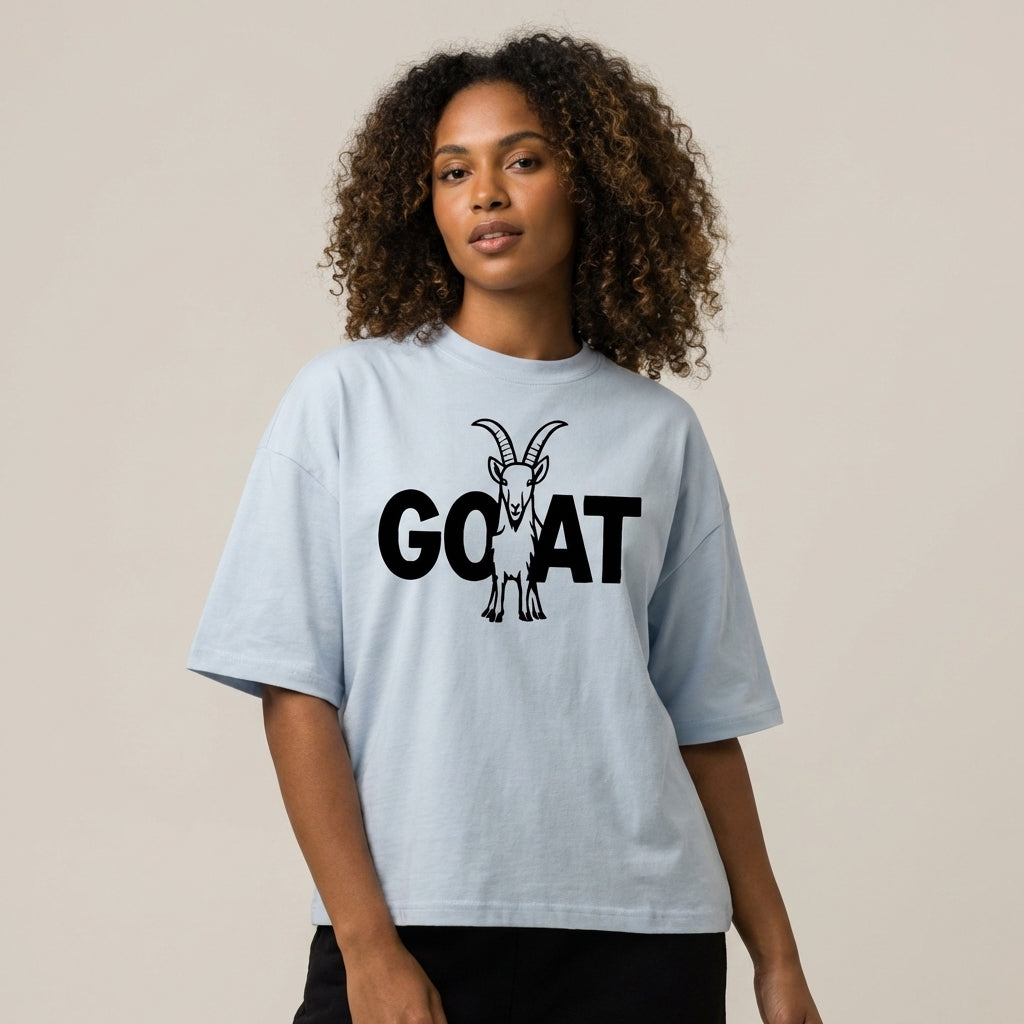 Icon of the Herd Oversized Cropped T-Shirt - Legendary Branding