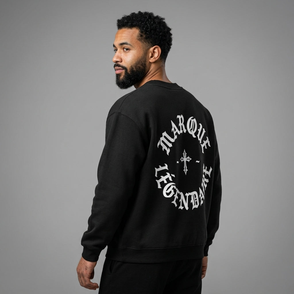 Marque Légendaire Cross Heavyweight Fleece Crewneck Sweatshirt | 380GSM