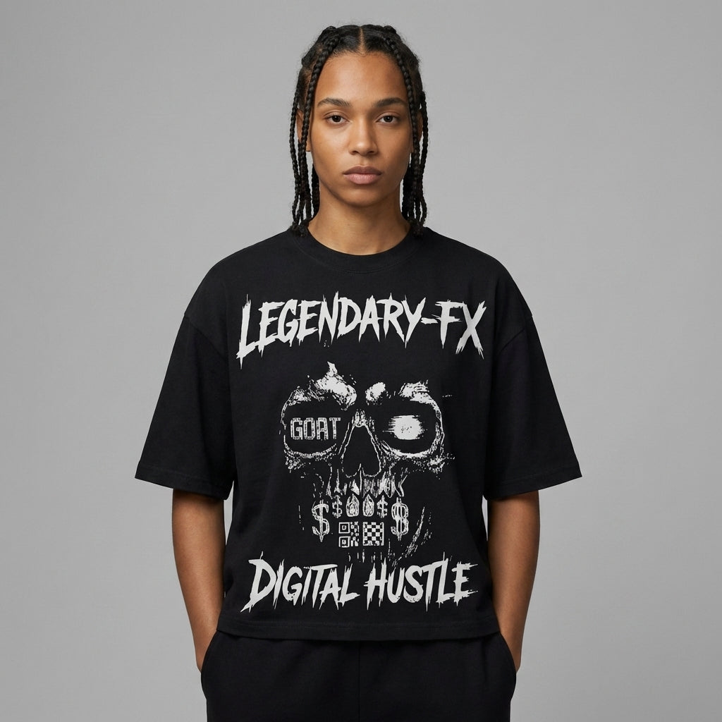 Legendary FX Oversized Cropped T-Shirt - Legendary Branding