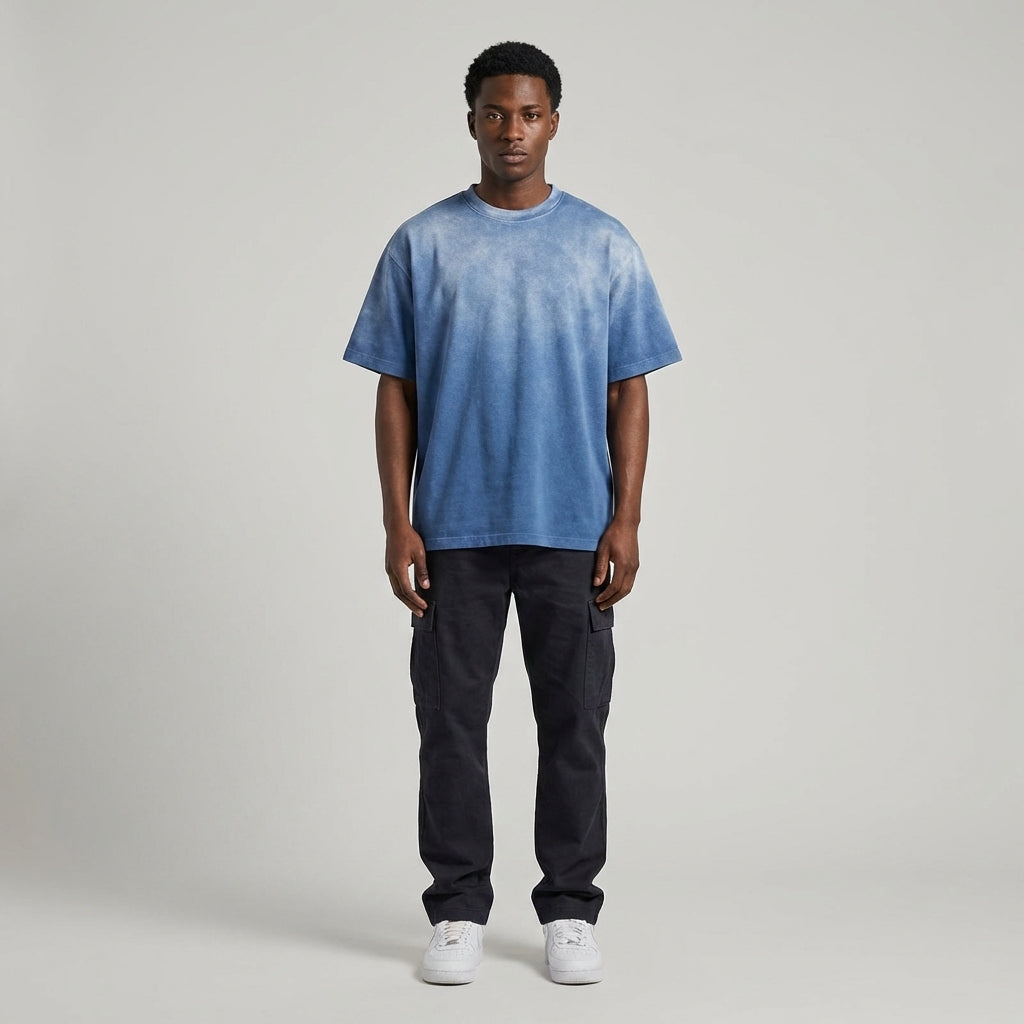 Blank Washed Gradient GOAT T-Shirt - Legendary Branding