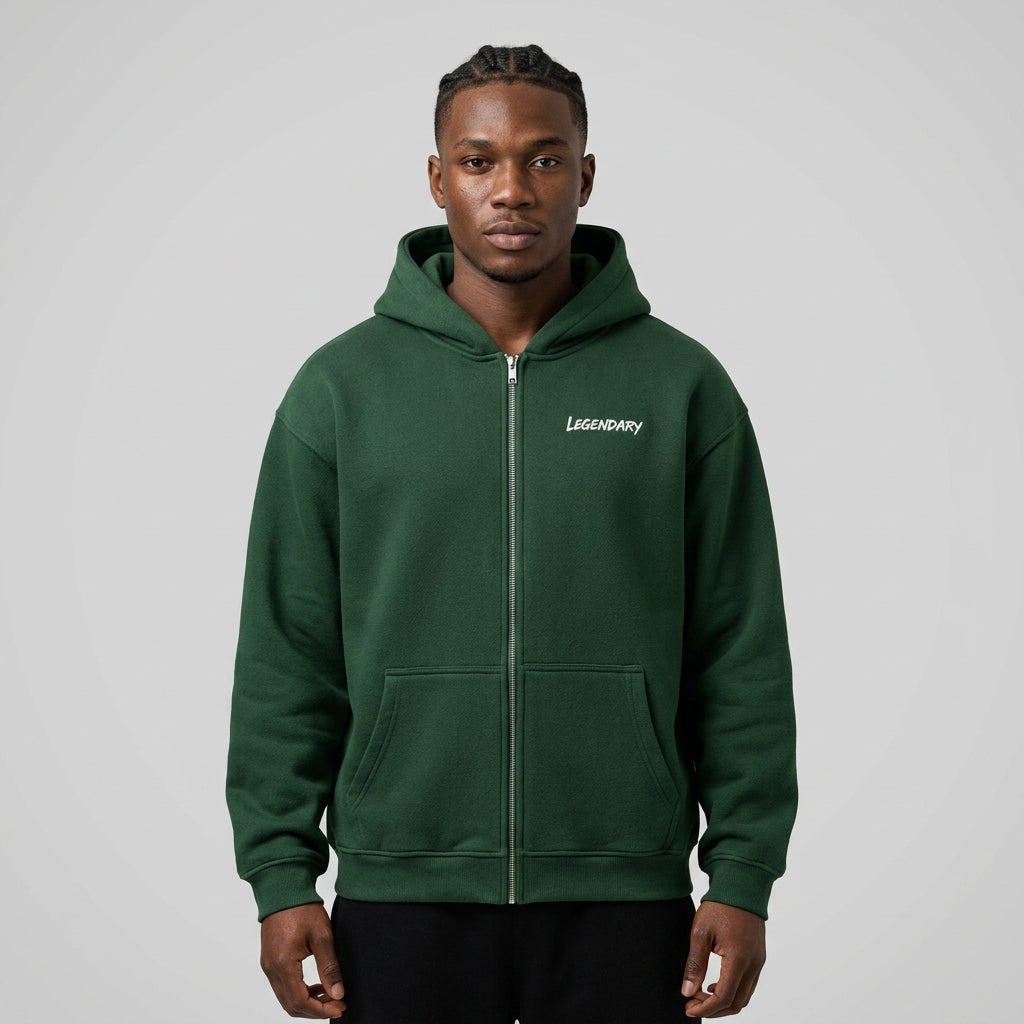 Legendary Branding Fleece Zip-Up | 380GSM