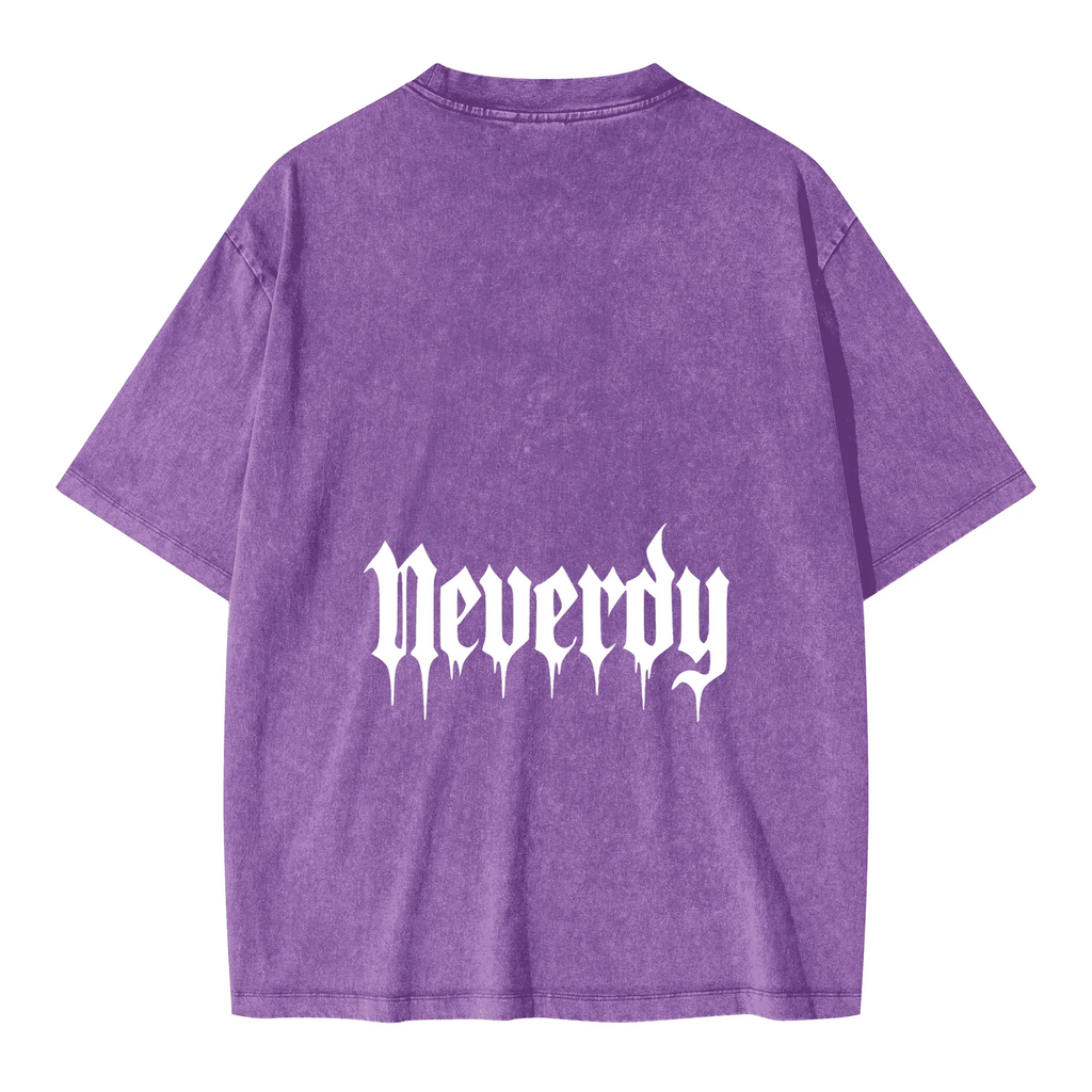 Neverdy (Never Die) Ribs Oversized T-Shirt - Legendary Branding