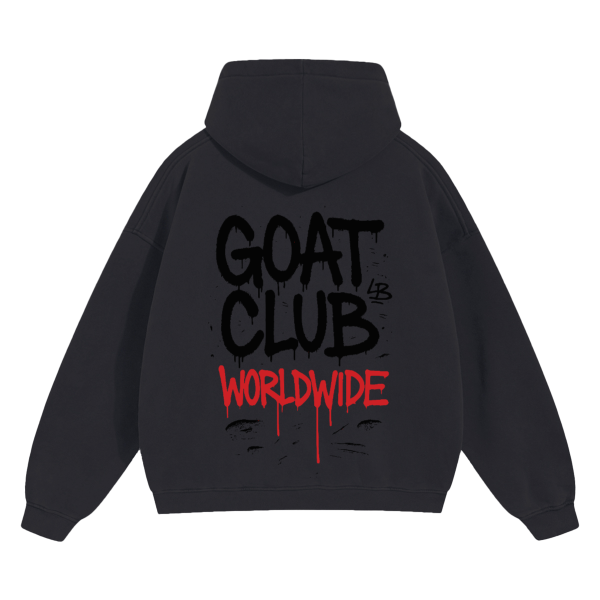 Sprayed GOAT Club Oversized Hoodie