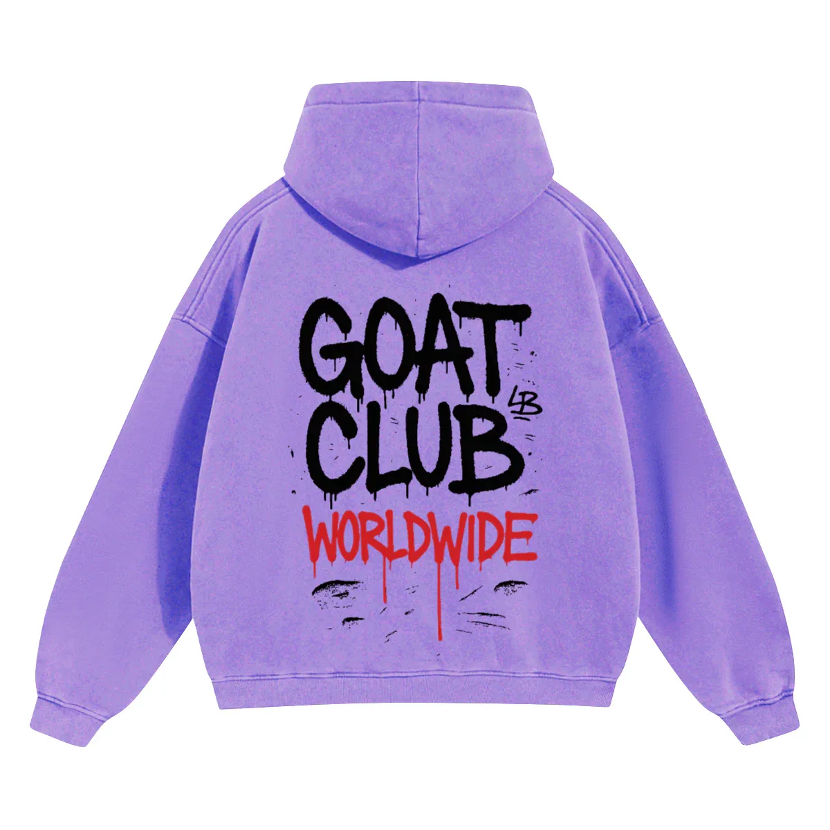 Sprayed GOAT Club Oversized Hoodie - Legendary Branding