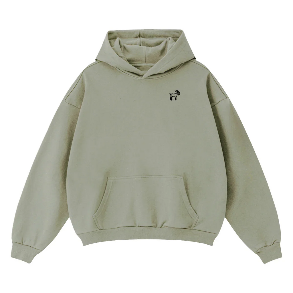 Sprayed GOAT Club Oversized Hoodie - Legendary Branding