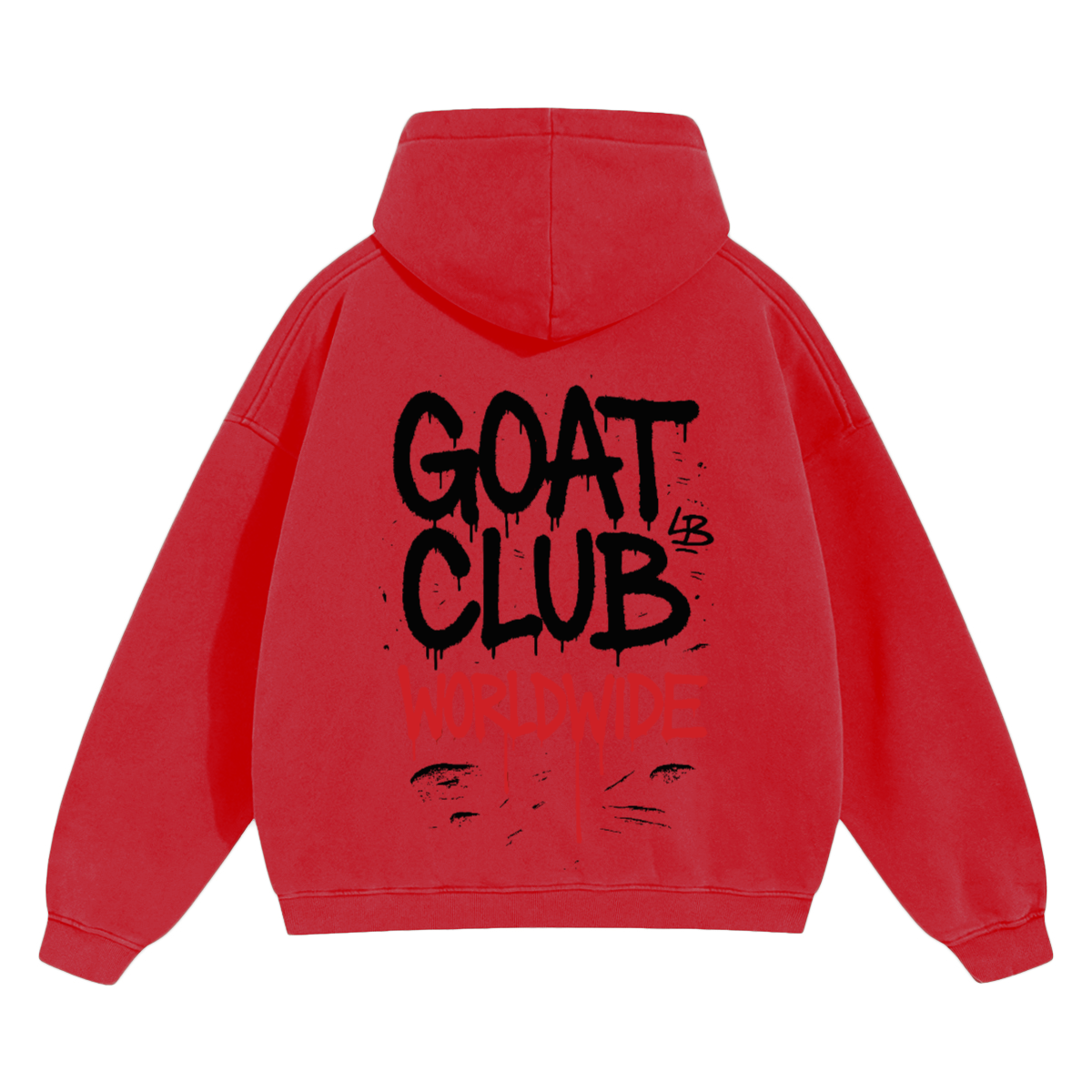 Sprayed GOAT Club Oversized Hoodie