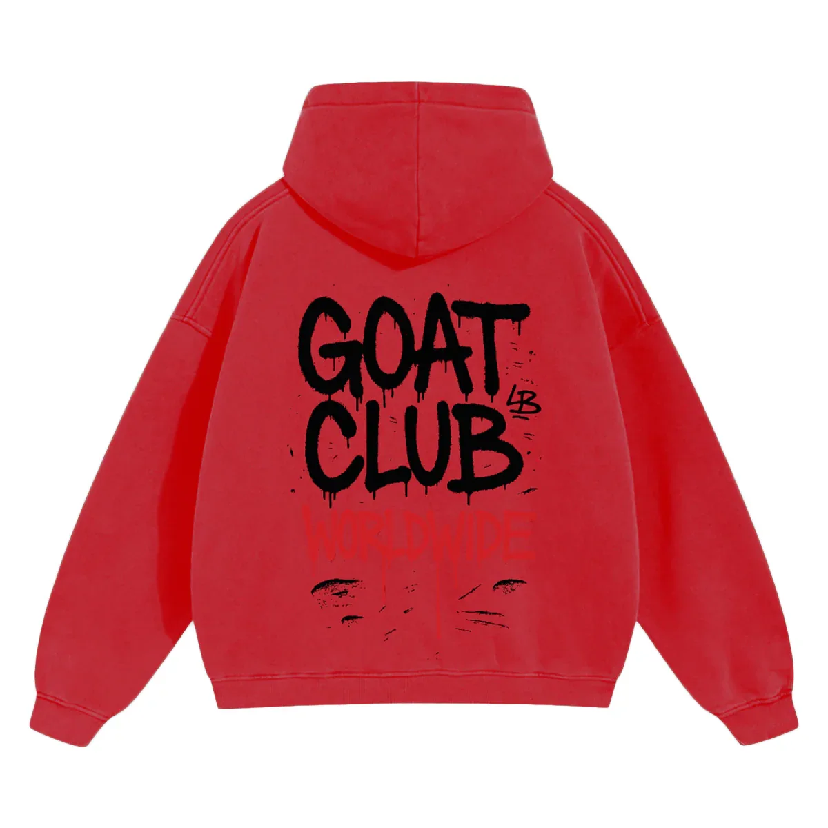 Sprayed GOAT Club Oversized Hoodie - Legendary Branding