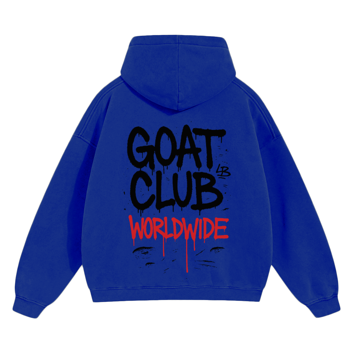 Sprayed GOAT Club Oversized Hoodie