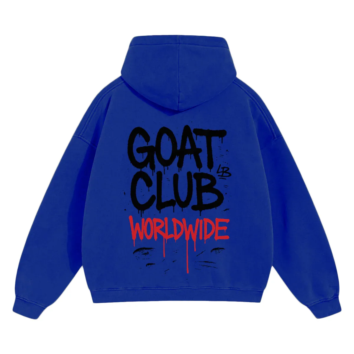 Sprayed GOAT Club Oversized Hoodie - Legendary Branding