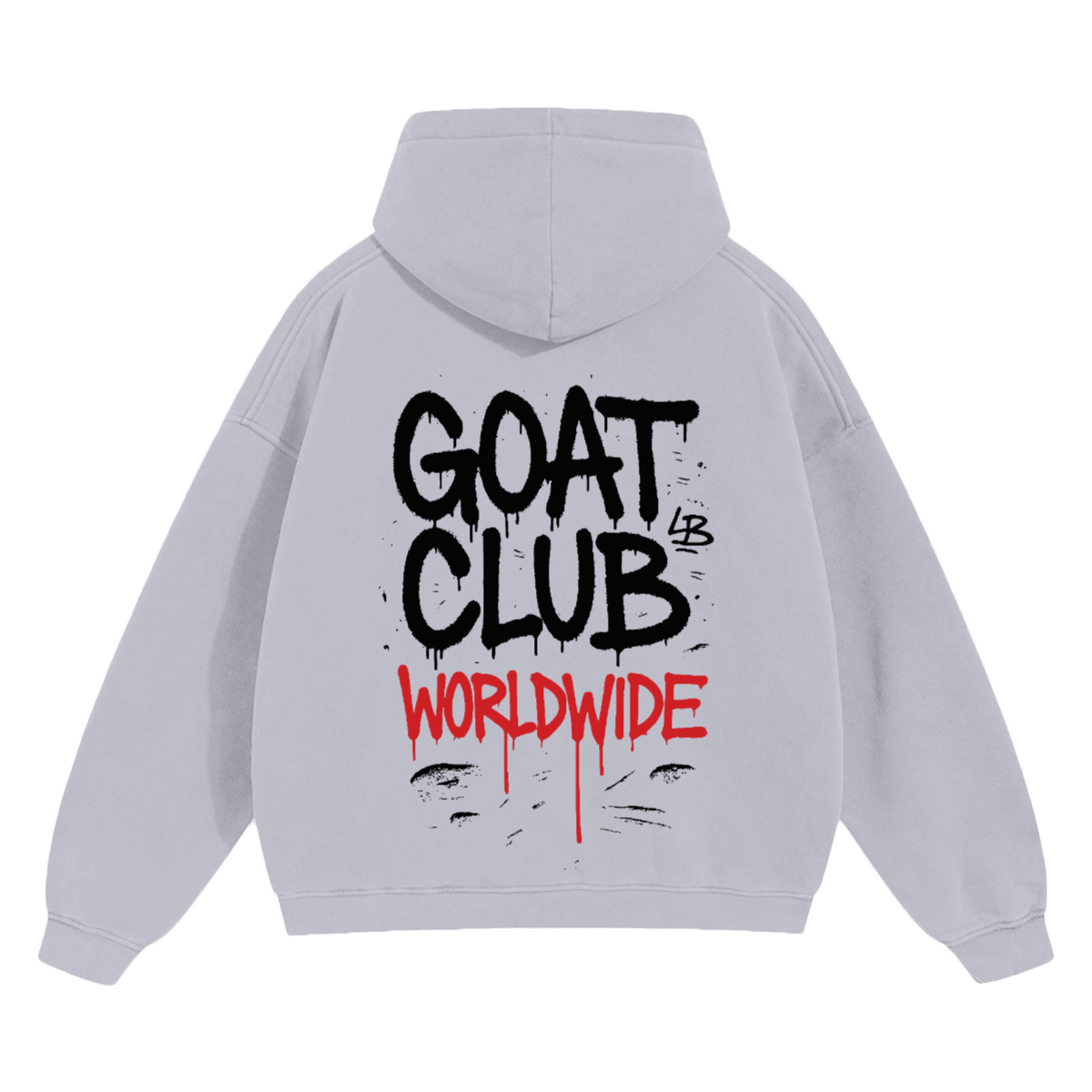 Sprayed GOAT Club Oversized Hoodie