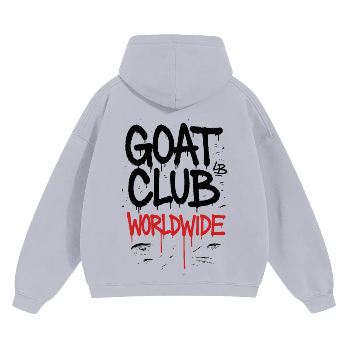 Sprayed GOAT Club Oversized Hoodie - Legendary Branding