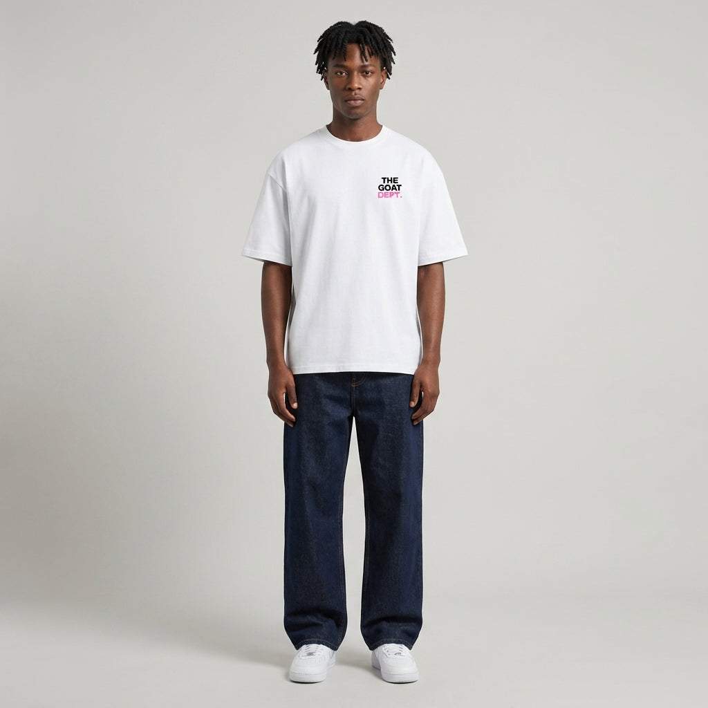 The Goat Dept. Pink Boxy T-Shirt - Legendary Branding