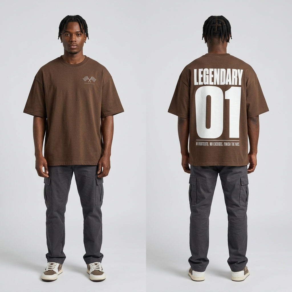 Legendary 01 Boxy T-Shirt | 280GSM — Apparel & Accessories > Clothing > Shirts & Tops Detail View 13 | Legendary Branding