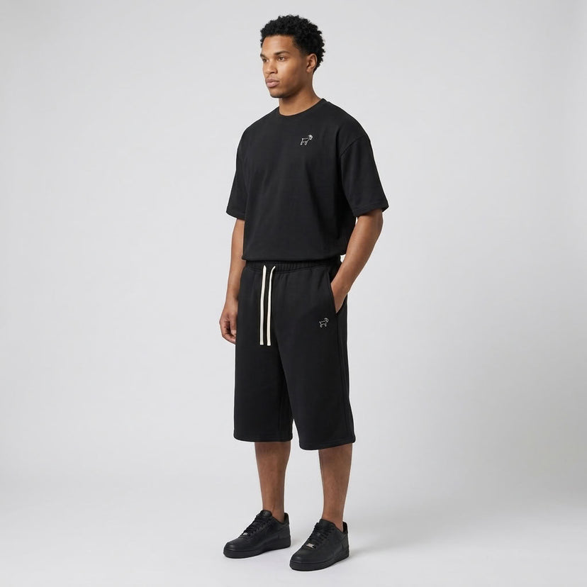 Marque Légendaire Three Quarter Sweatpants | 350GSM Unisex — Apparel & Accessories > Clothing > Shorts Detail View 2 | Legendary Branding