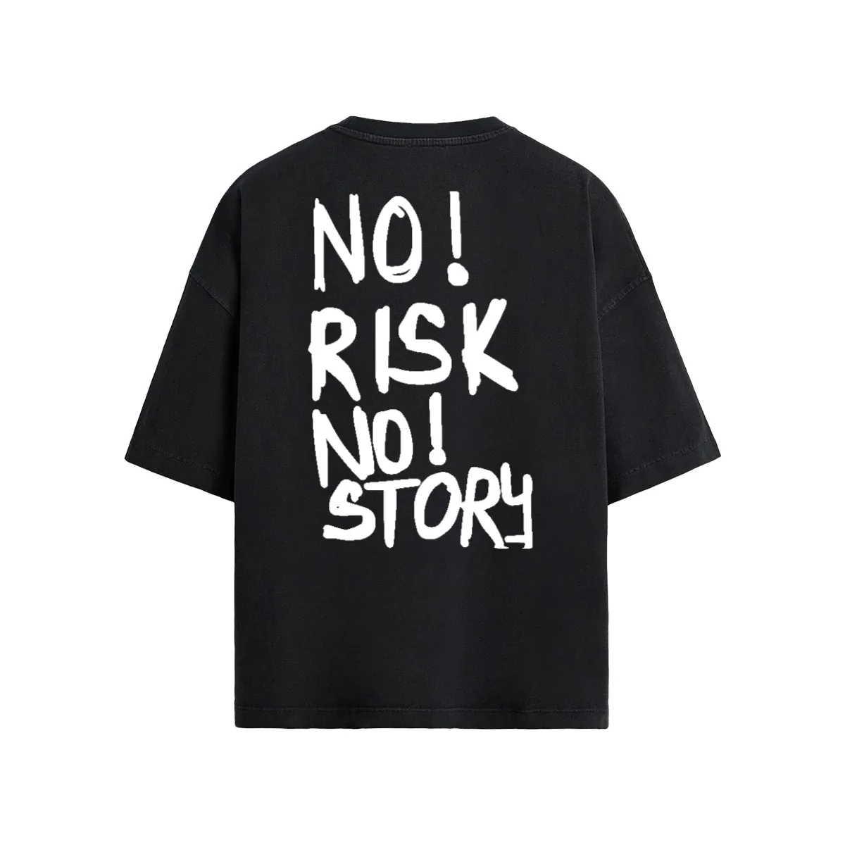 NO RISK NO STORY Oversized T-Shirt - Legendary Branding