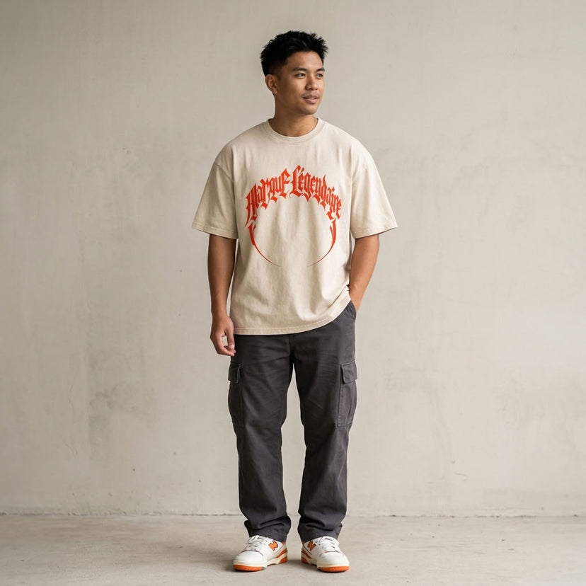 Marque Légendaire Reaper Snow Wash Oversized T-Shirt - view 2