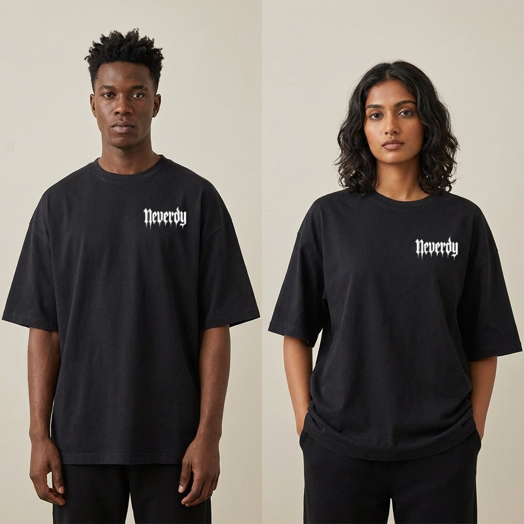 Neverdy (Never Die) Oversized T-shirt - Legendary Branding