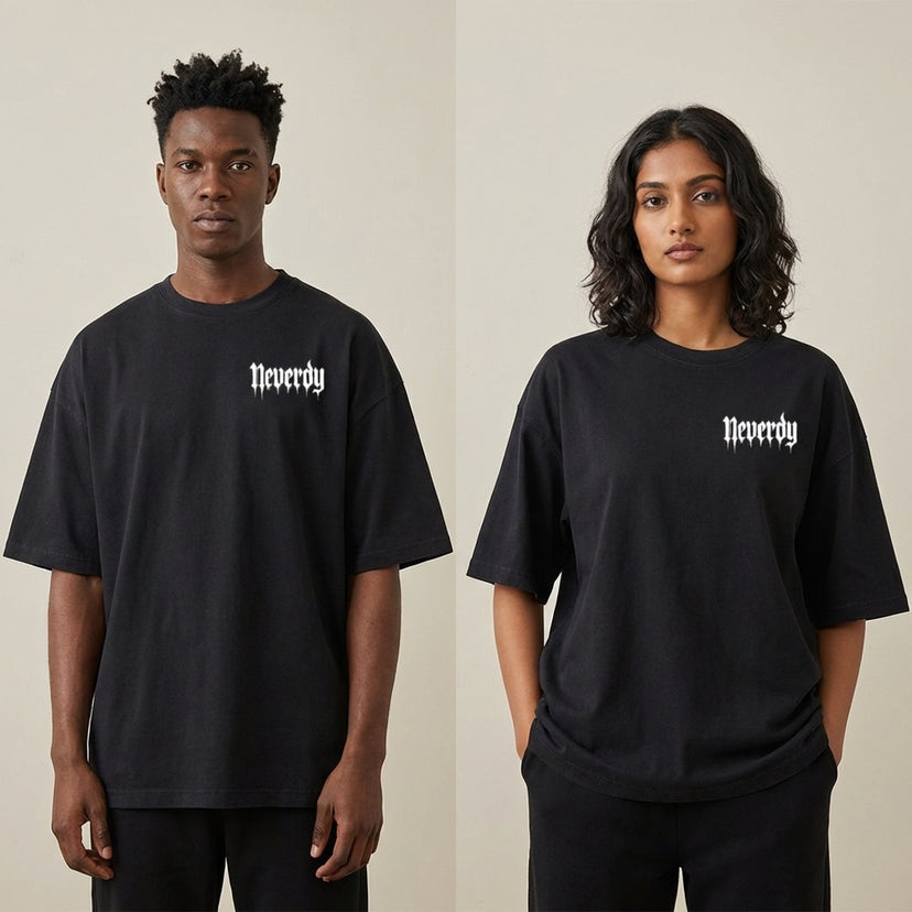 Neverdy (Never Die) Oversized T-shirt - Legendary Branding