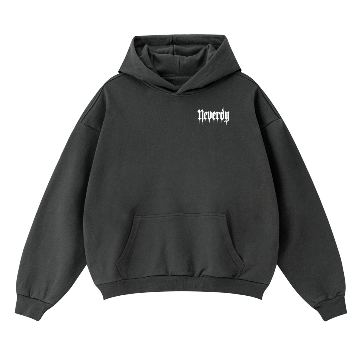 Neverdy (Never Die) Boxy Fit Hoodie - Legendary Branding