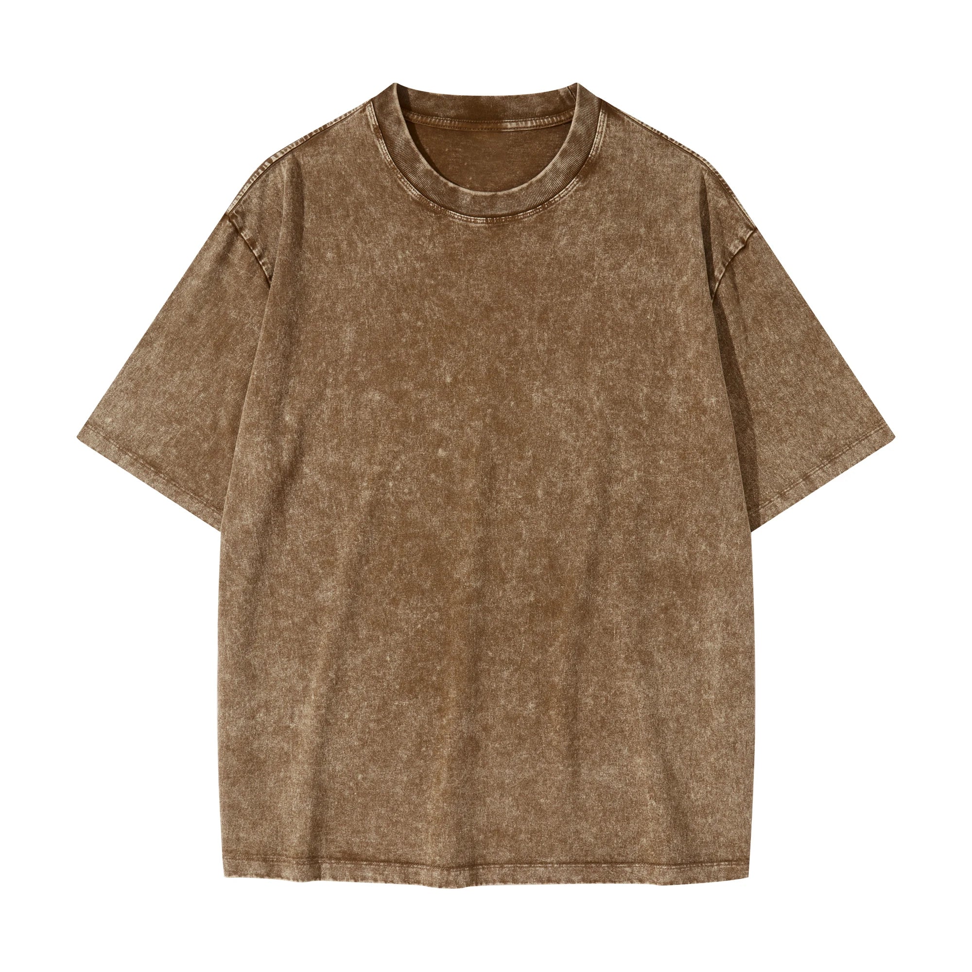 Blank Snow Wash GOAT T-Shirt, Vintage Oversized Tee, 285GSM Heavyweight Shirt, Faded Washed Cotton T-Shirt, Streetwear Distressed Tee, Oversized Urban Fit Shirt