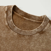 "ROT" Oversized Snow Wash T-Shirt – Heavyweight 285 GSM, Faded Streetwear Tee