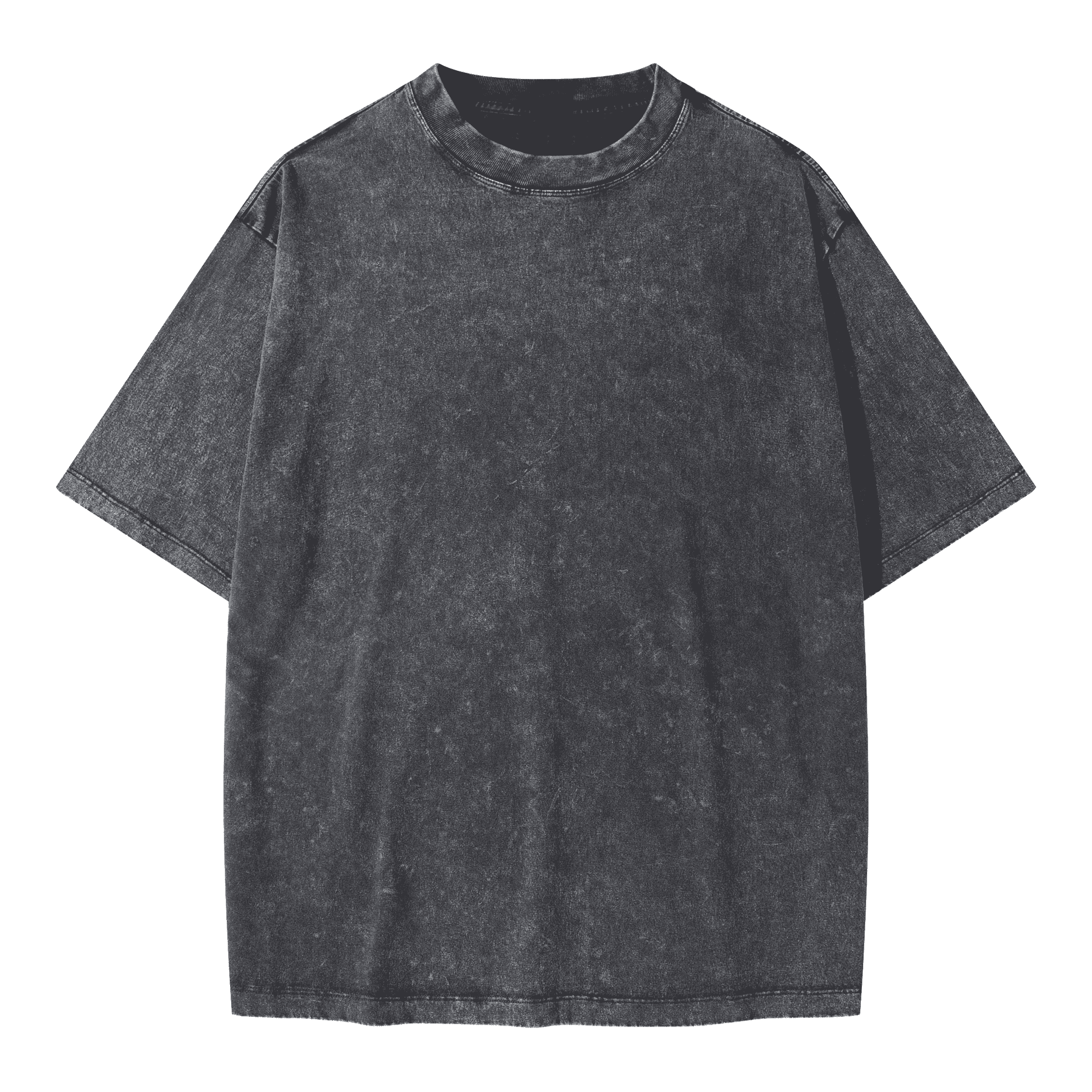 Blank Snow Wash GOAT T-Shirt, Vintage Oversized 285GSM Heavyweight Tee, Faded Distressed Cotton Shirt, Streetwear Urban Oversized Fit