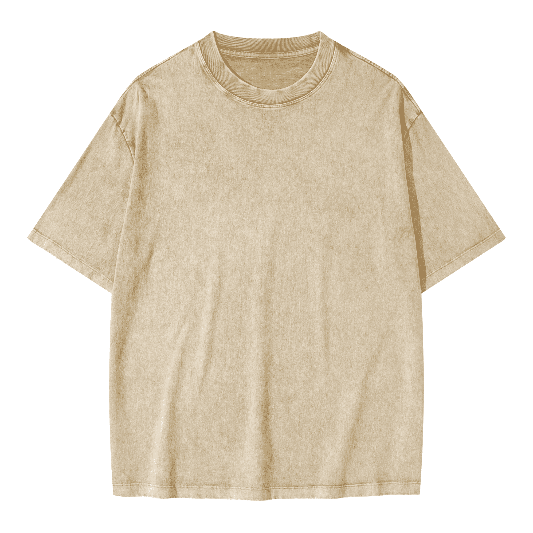 Blank Snow Wash GOAT T-Shirt, Vintage Oversized Tee, 285GSM Heavyweight Shirt, Faded Washed Cotton T-Shirt, Streetwear Distressed Tee, Oversized Urban Fit Shirt