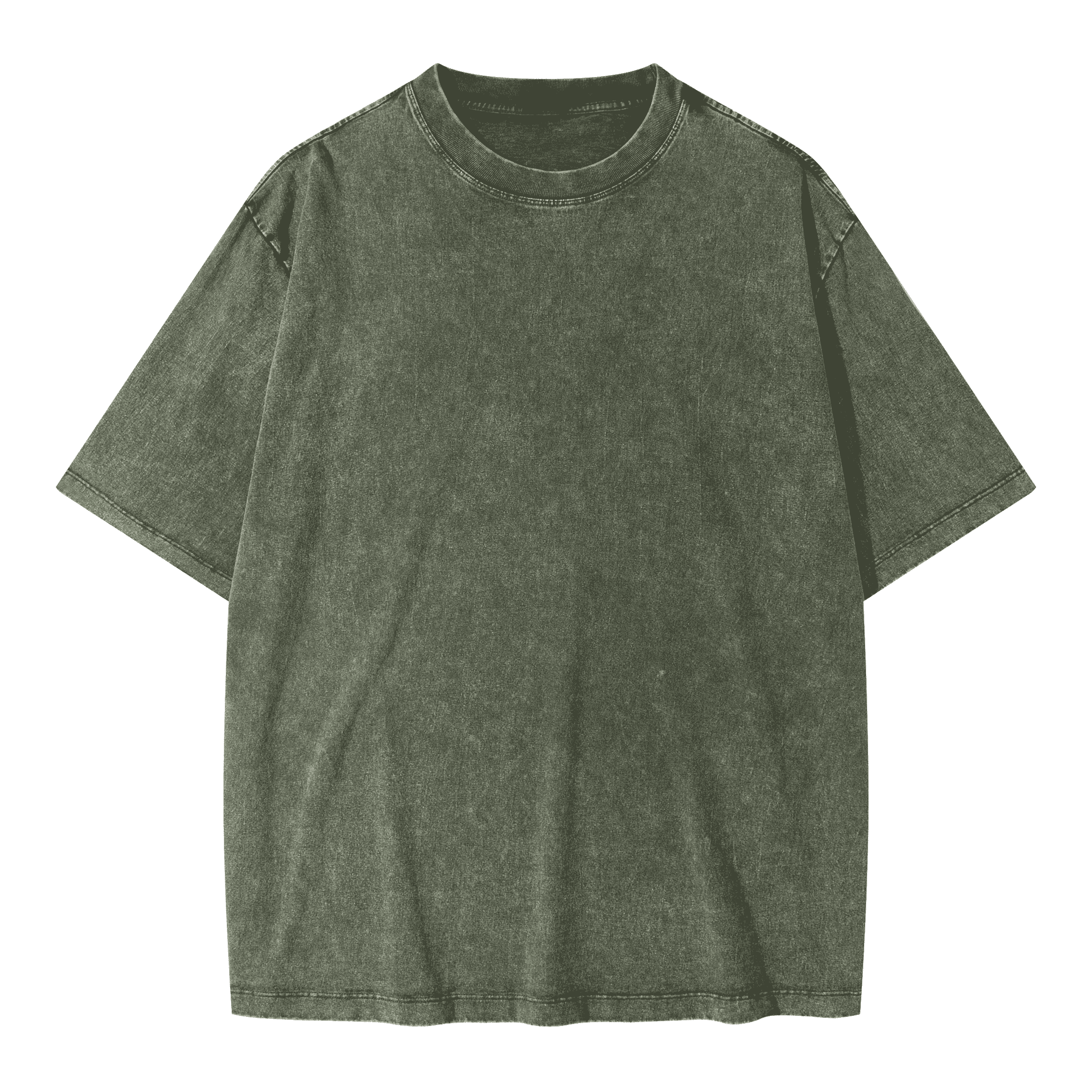 Blank Snow Wash GOAT T-Shirt, Vintage Oversized Tee, 285GSM Heavyweight Shirt, Faded Washed Cotton T-Shirt, Streetwear Distressed Tee, Oversized Urban Fit Shirt