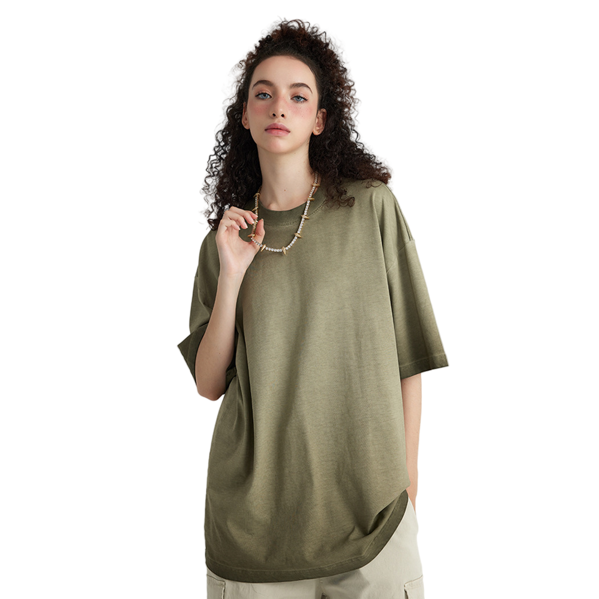 Blank Washed Gradient GOAT T-Shirt, Loose Fit Unisex Cotton Shirt, Vintage Fade Oversized Tee, Retro Gradient T-shirt, 255GSM Heavy Cotton Shirt