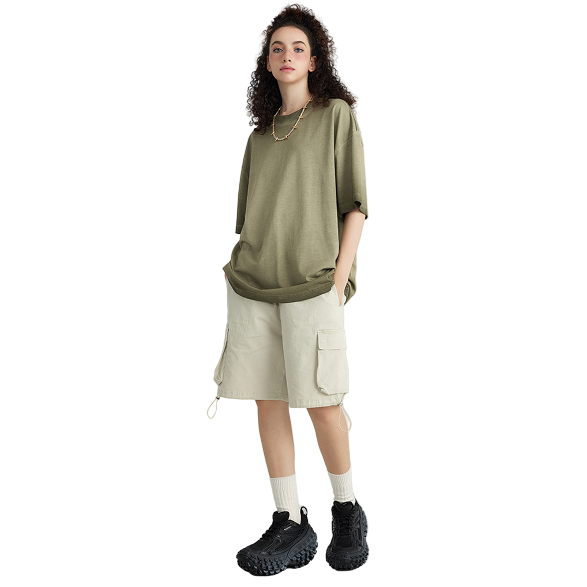 Blank Washed Gradient GOAT T-Shirt, Loose Fit Unisex Cotton Shirt, Vintage Fade Oversized Tee, Retro Gradient T-shirt, 255GSM Heavy Cotton Shirt