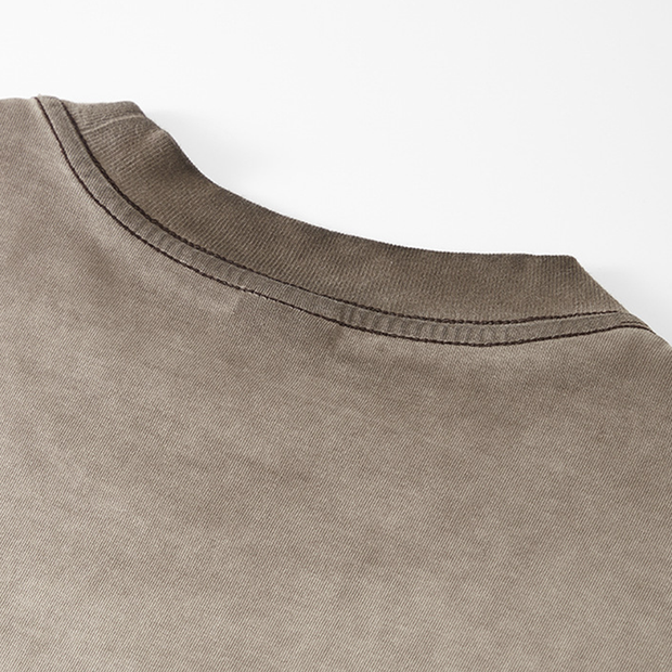 Blank Washed Gradient GOAT T-Shirt, Loose Fit Unisex Cotton Shirt, Vintage Fade Oversized Tee, Retro Gradient T-shirt, 255GSM Heavy Cotton Shirt