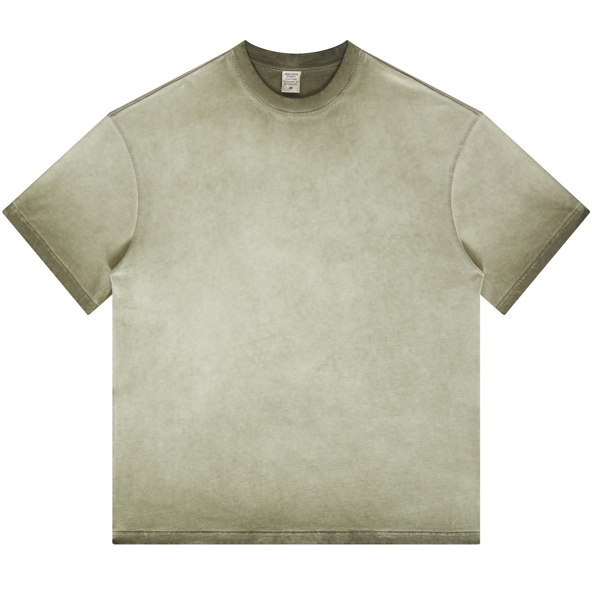 Blank Washed Gradient GOAT T-Shirt, Loose Fit Unisex Cotton Shirt, Vintage Fade Oversized Tee, Retro Gradient T-shirt, 255GSM Heavy Cotton Shirt