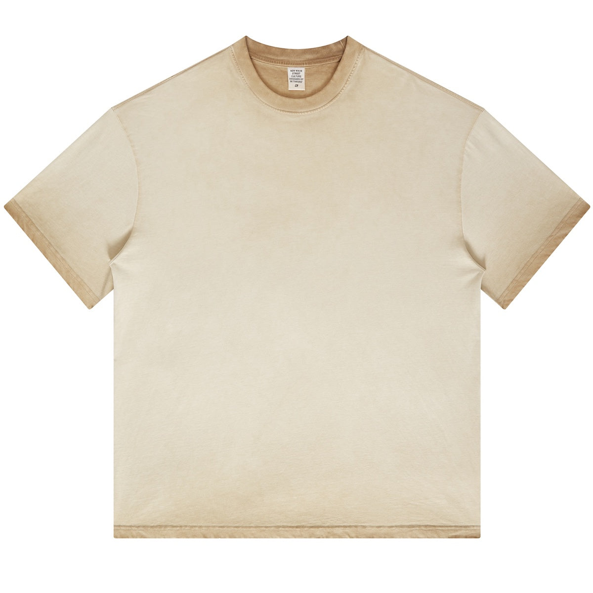 Blank Washed Gradient GOAT T-Shirt, Loose Fit Unisex Cotton Shirt, Vintage Fade Oversized Tee, Retro Gradient T-shirt, 255GSM Heavy Cotton Shirt