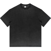 Blank Washed Gradient GOAT T-Shirt, Loose Fit Unisex Cotton Shirt, Vintage Fade Oversized Tee, Retro Gradient T-shirt, 255GSM Heavy Cotton Shirt
