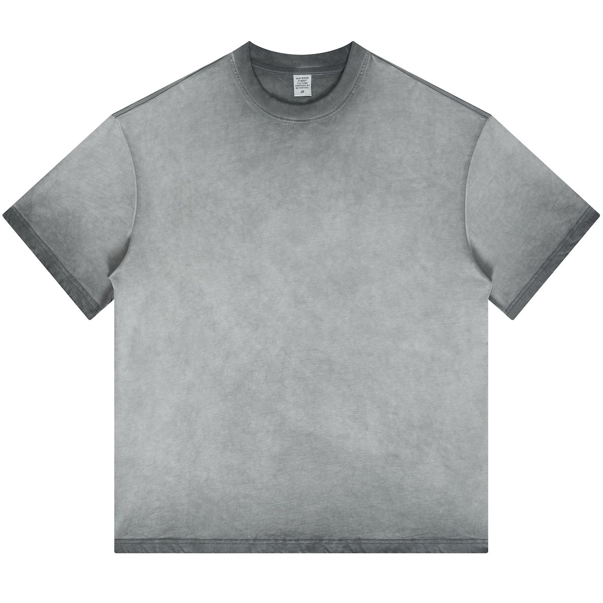 Blank Washed Gradient GOAT T-Shirt, Loose Fit Unisex Cotton Shirt, Vintage Fade Oversized Tee, Retro Gradient T-shirt, 255GSM Heavy Cotton Shirt