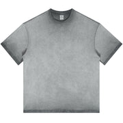 Blank Washed Gradient GOAT T-Shirt, Loose Fit Unisex Cotton Shirt, Vintage Fade Oversized Tee, Retro Gradient T-shirt, 255GSM Heavy Cotton Shirt