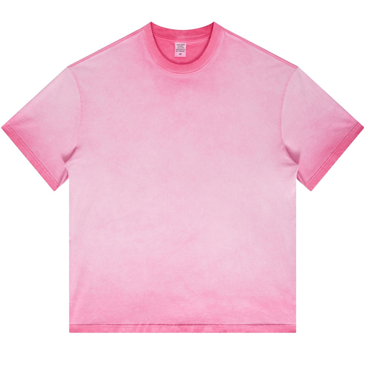 Blank Washed Gradient GOAT T-Shirt, Loose Fit Unisex Cotton Shirt, Vintage Fade Oversized Tee, Retro Gradient T-shirt, 255GSM Heavy Cotton Shirt