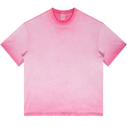 Blank Washed Gradient GOAT T-Shirt, Loose Fit Unisex Cotton Shirt, Vintage Fade Oversized Tee, Retro Gradient T-shirt, 255GSM Heavy Cotton Shirt