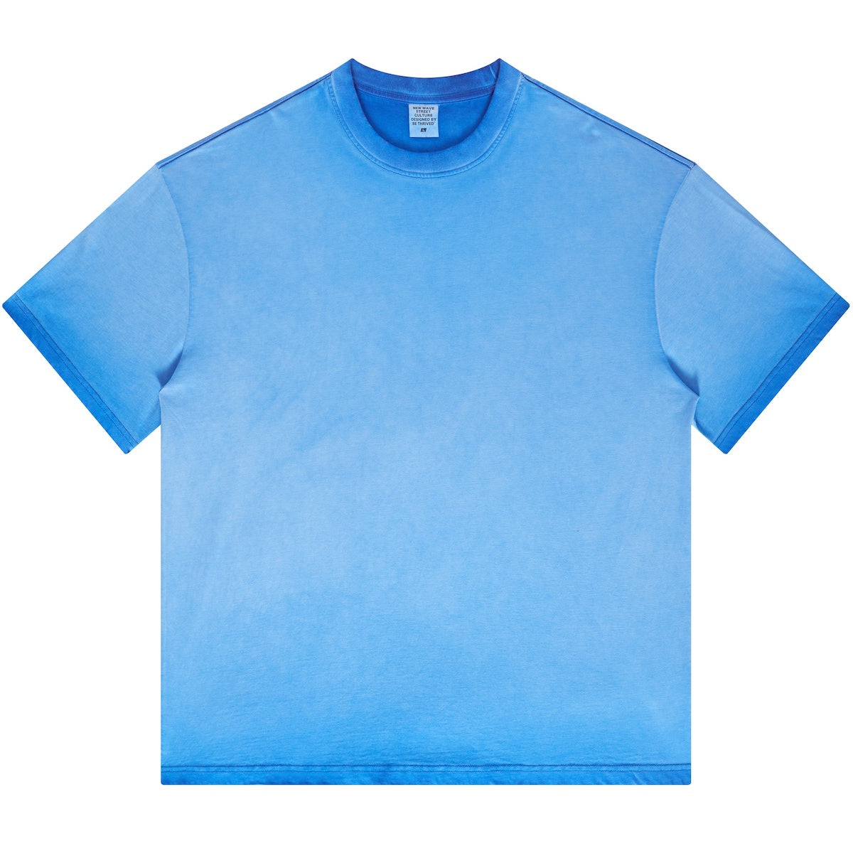 Blank Washed Gradient GOAT T-Shirt, Loose Fit Unisex Cotton Shirt, Vintage Fade Oversized Tee, Retro Gradient T-shirt, 255GSM Heavy Cotton Shirt