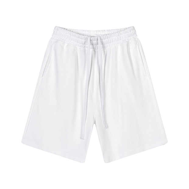 GOAT Casual Sweat Shorts, 280GSM Heavyweight Cotton Relaxed Fit, Unisex Streetwear Gym Shorts, Premium Lounge & Summer Activewear
