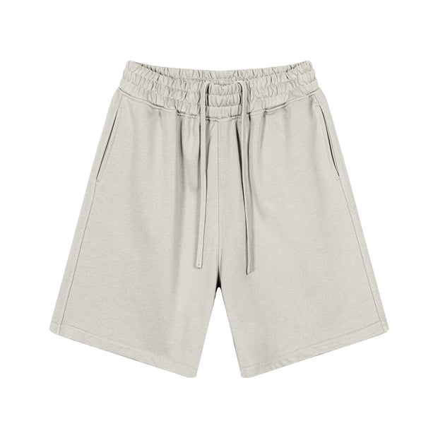 GOAT Casual Sweat Shorts, 280GSM Heavyweight Cotton Relaxed Fit, Unisex Streetwear Gym Shorts, Premium Lounge & Summer Activewear