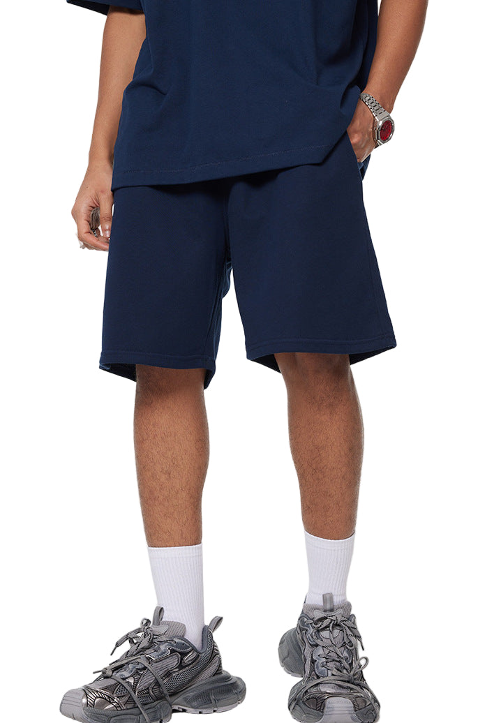 GOAT Casual Sweat Shorts, 280GSM Heavyweight Cotton Relaxed Fit, Unisex Streetwear Gym Shorts, Premium Lounge & Summer Activewear